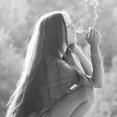 女生抽烟头像 渣女图片